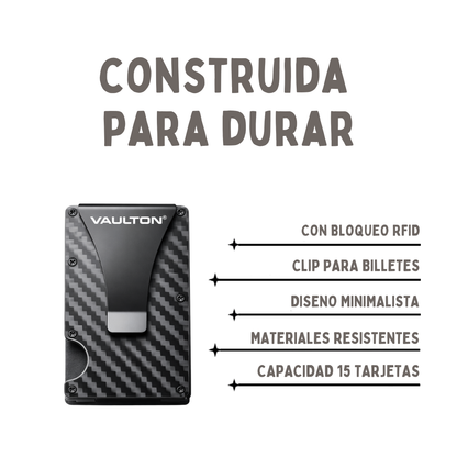 Billetera VAULTON® Carbono