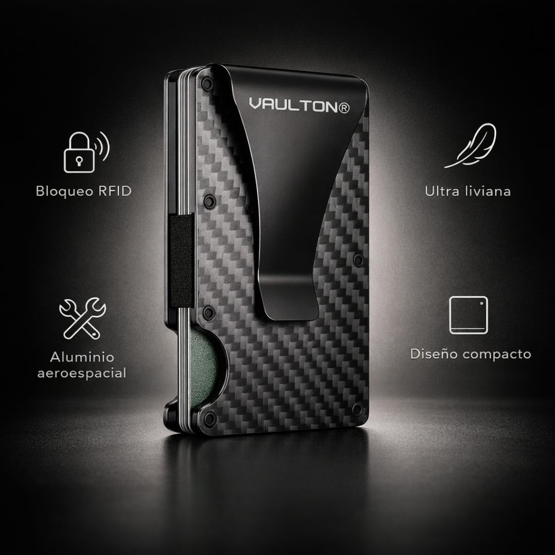 Billetera VAULTON® Carbono