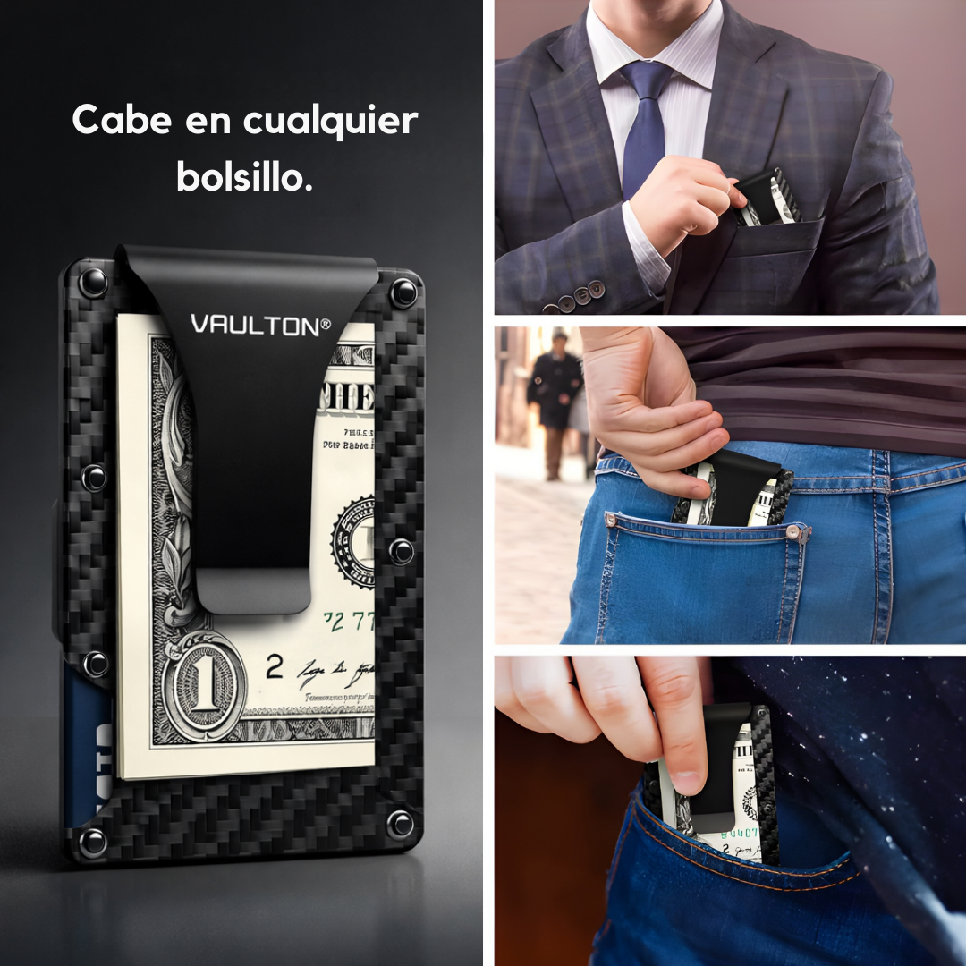 Billetera VAULTON® Carbono