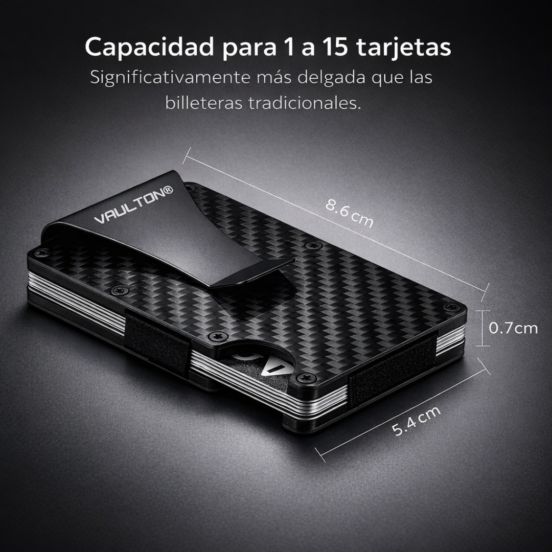 Billetera VAULTON® Carbono