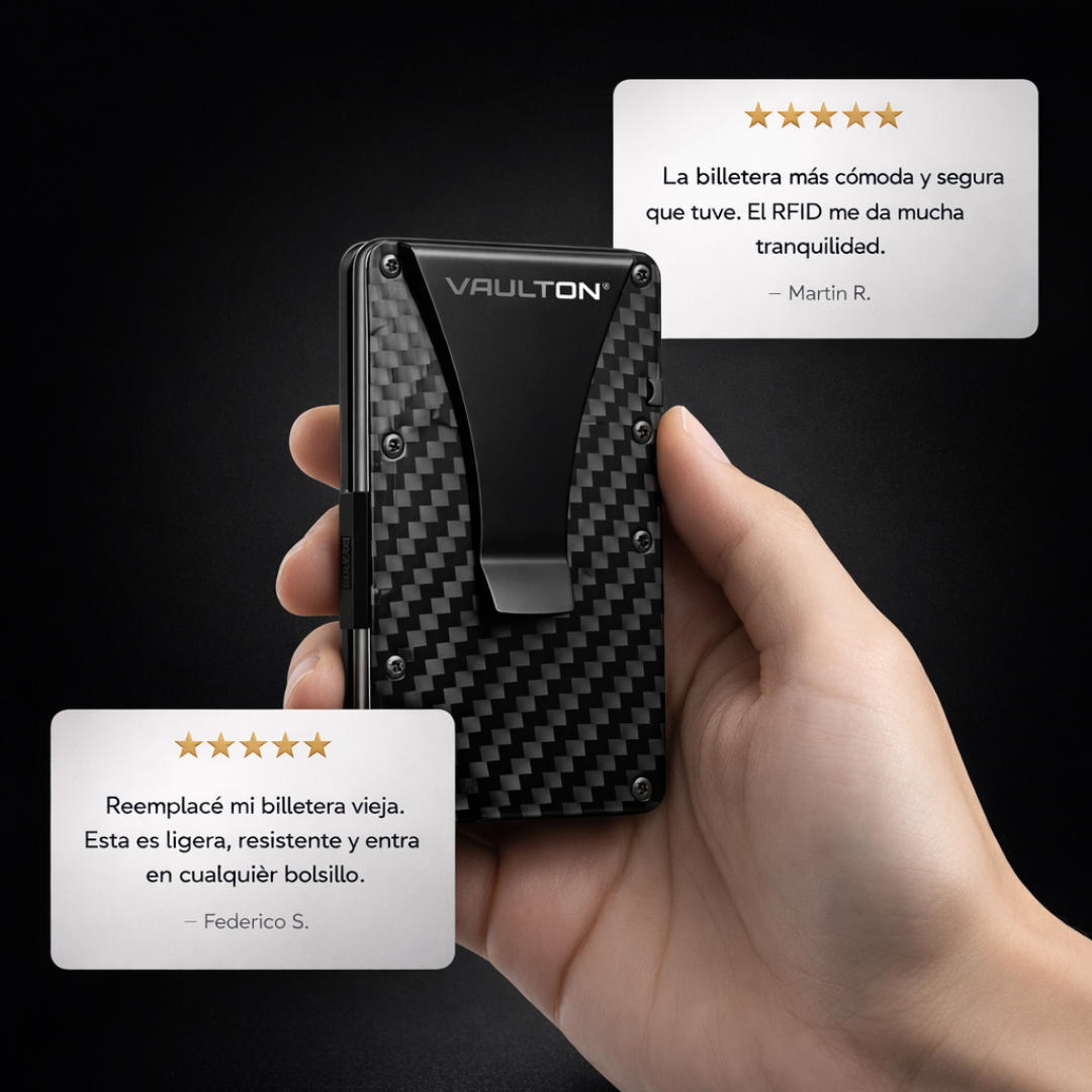 Billetera VAULTON® Carbono